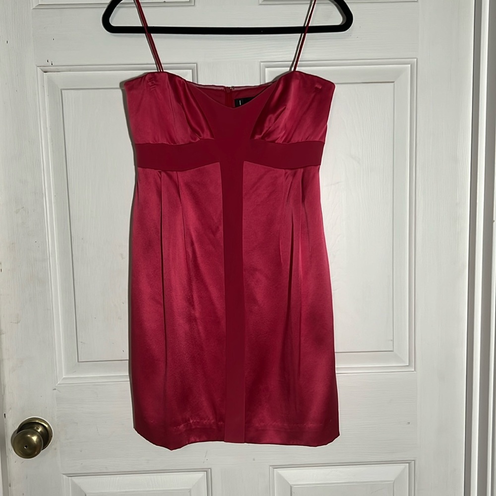 Nicole Miller Pink Strapless Dress